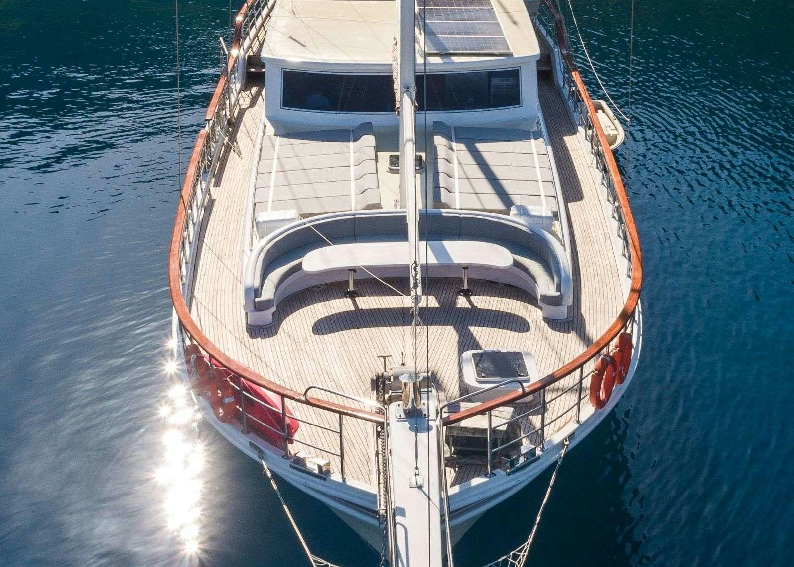 a boat on the water aboard KORAY EGE Yacht for Charter