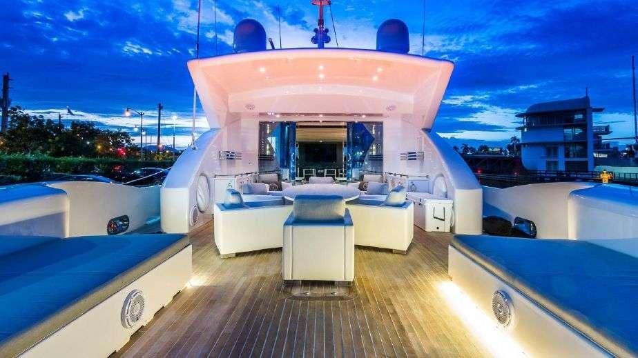 a boat on the water aboard DOUBLE SHOT Yacht for Charter