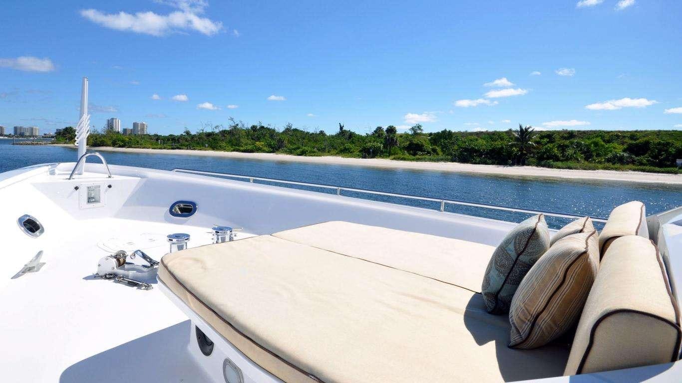 a boat on the water aboard LUCKY STARS Yacht for Charter