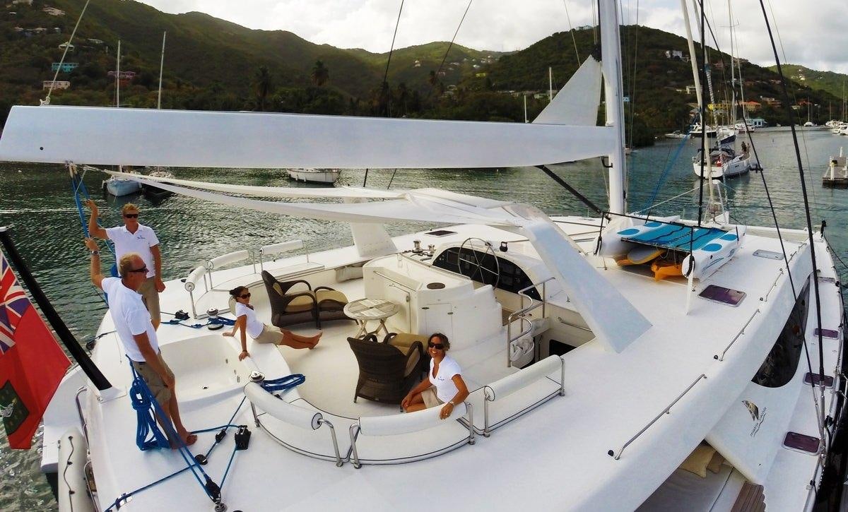 a group of people on a boat aboard KINGS RANSOM Yacht for Charter