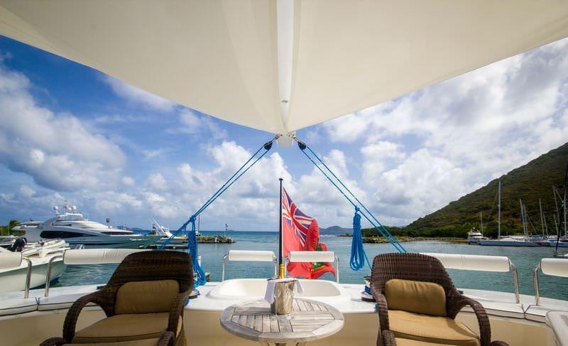 a boat on the water aboard KINGS RANSOM Yacht for Charter