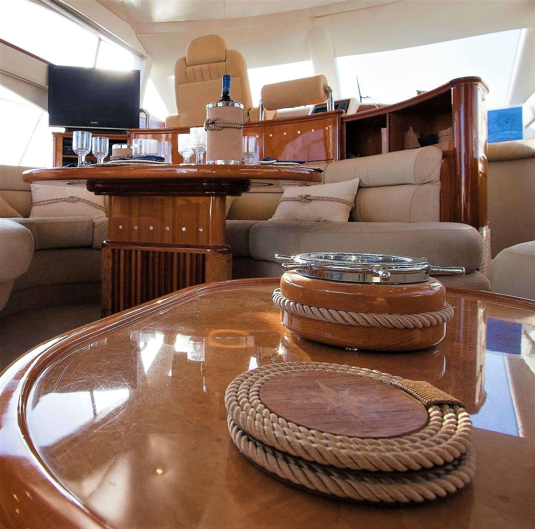 a stack of pancakes on a table aboard AVENTURA II Yacht for Charter