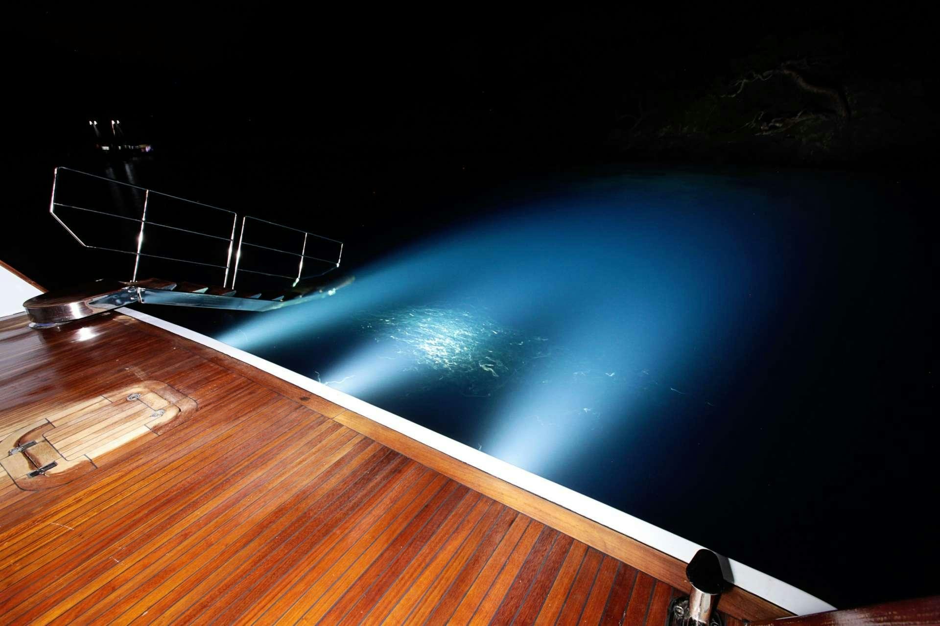 a satellite in space aboard CROCUS Yacht for Charter