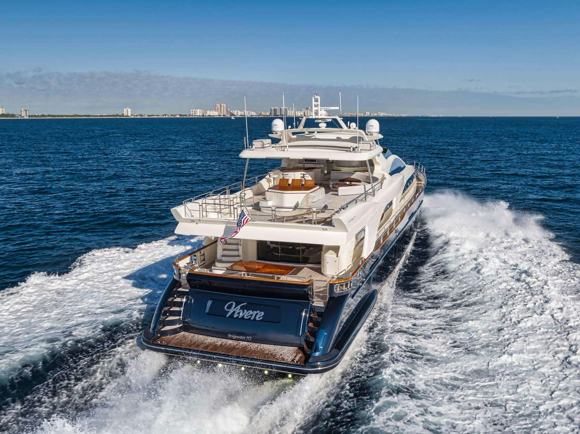 a boat on the water aboard VIVERE Yacht for Charter
