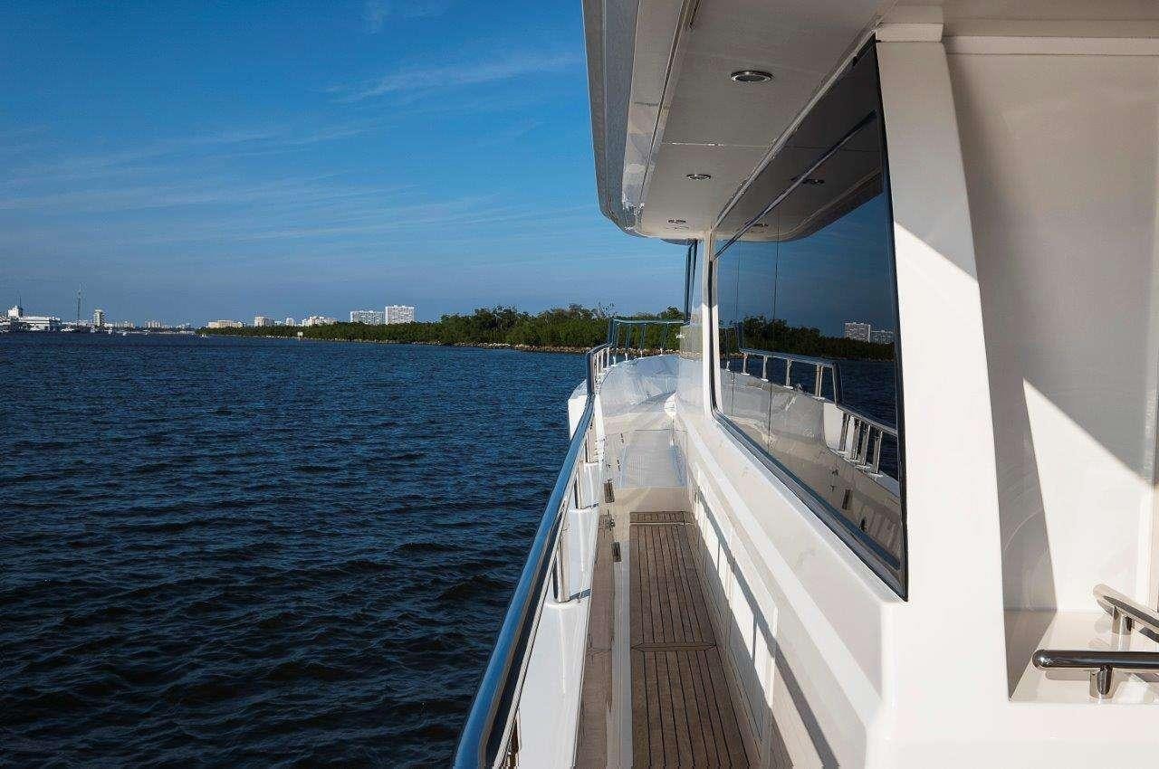 a boat on the water aboard SILVER LINING Yacht for Charter