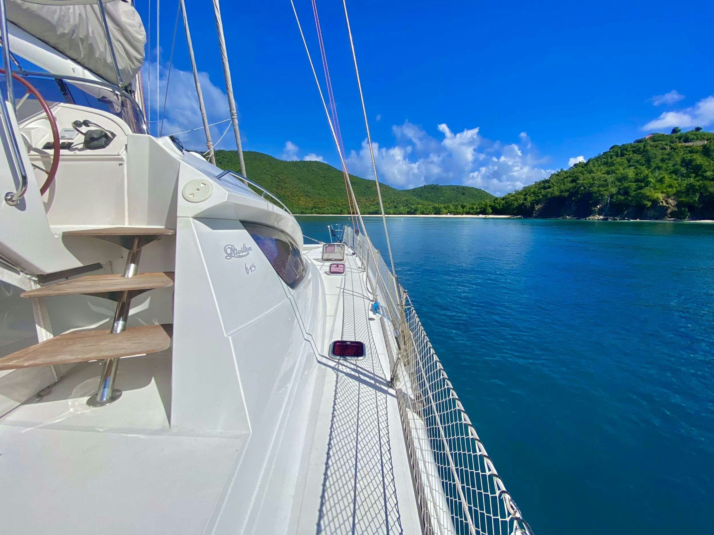 a boat on the water aboard TRES SUENOS Yacht for Charter