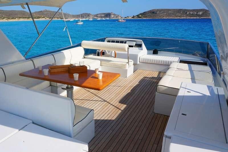 a boat on the water aboard EMILIA Yacht for Charter