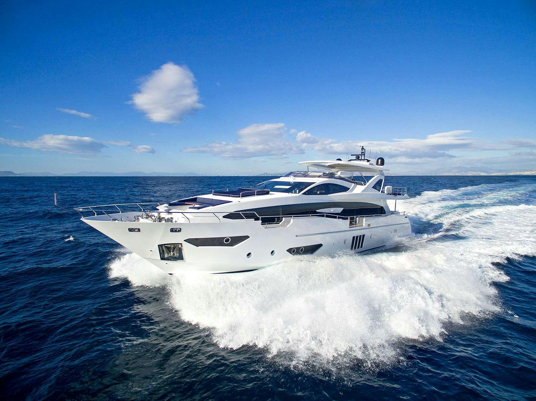 a boat on the water aboard MEMORIES TOO Yacht for Charter