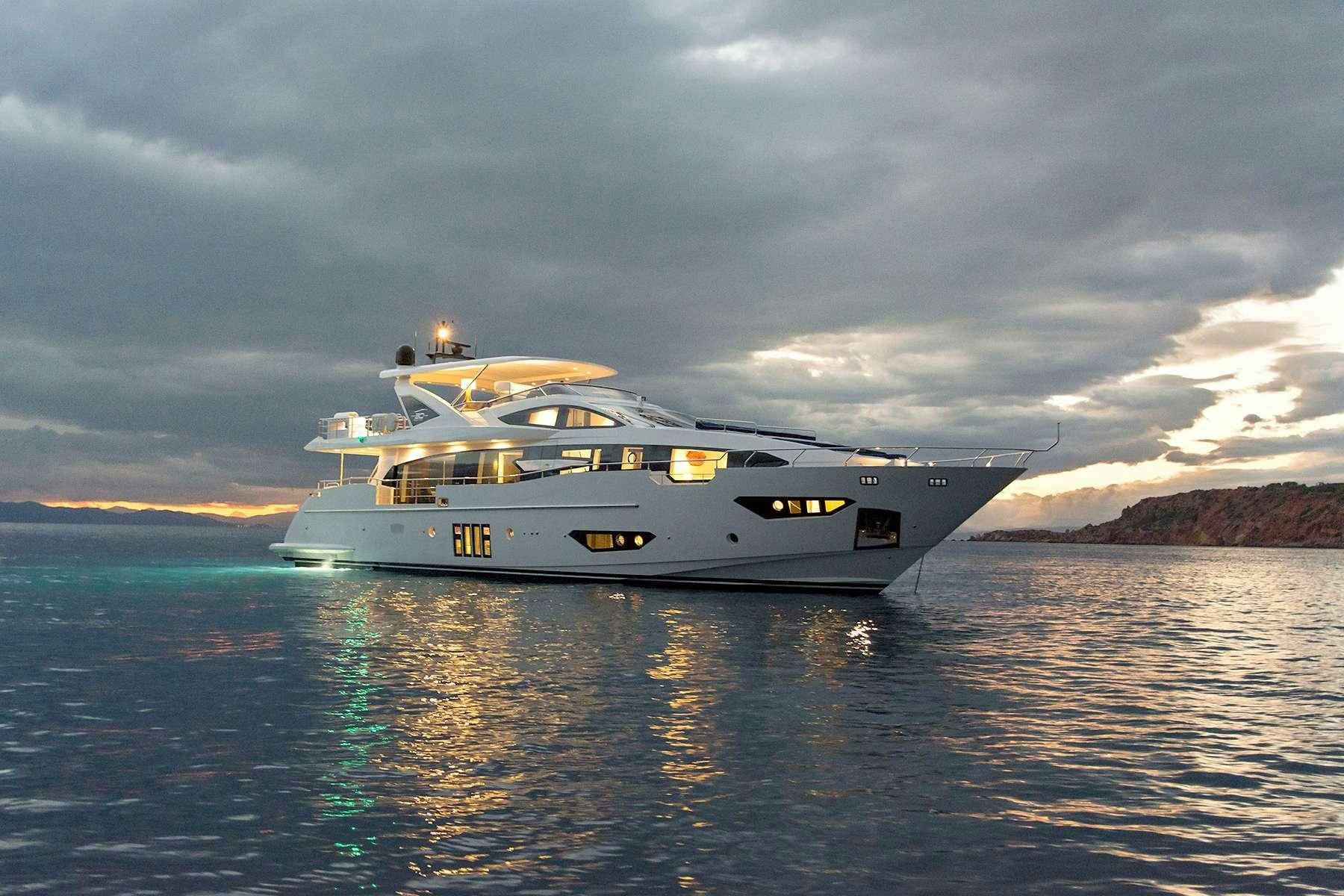 a boat on the water aboard MEMORIES TOO Yacht for Charter