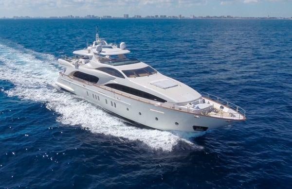 a white yacht on the water aboard HAPPY HOUR Yacht for Charter