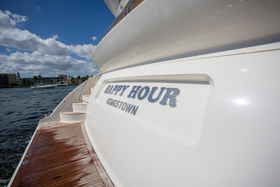 a boat on the water aboard HAPPY HOUR Yacht for Charter