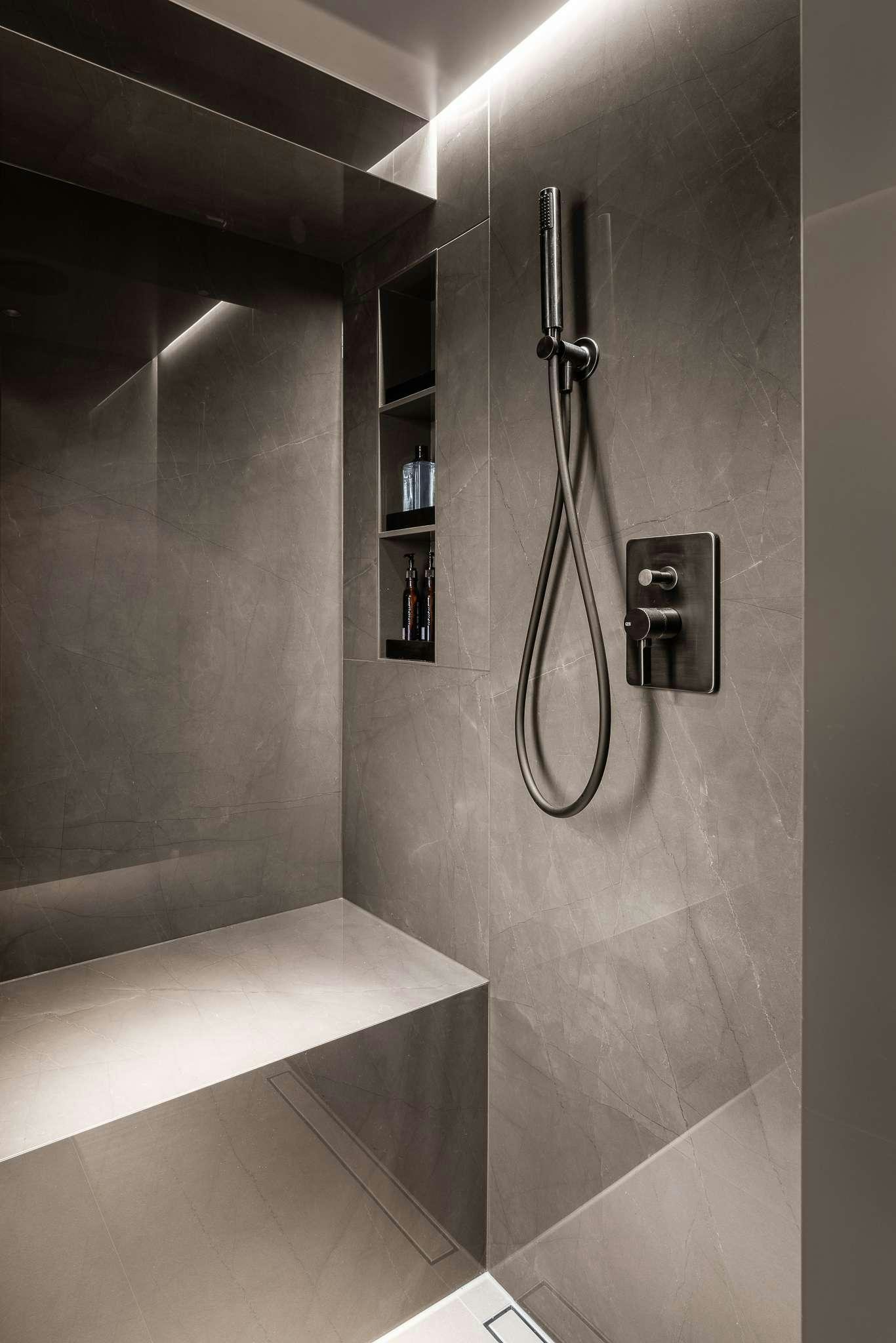 a bathroom with a sink and a mirror aboard SEIYA Yacht for Charter