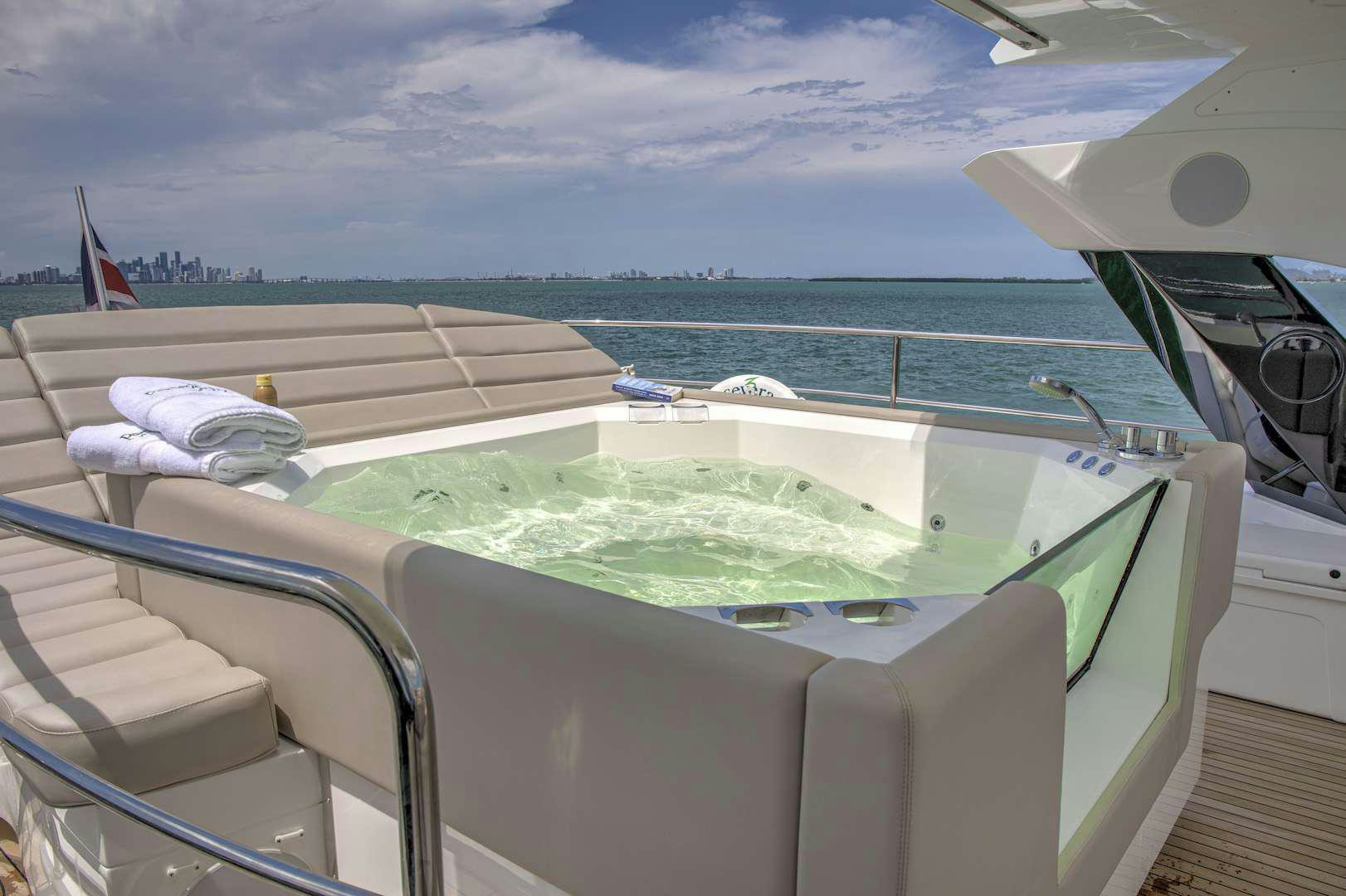 a pool on a boat aboard PERSEVERANCE 3 Yacht for Charter