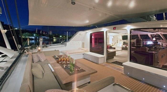inside of a boat aboard MAGIC CAT Yacht for Charter