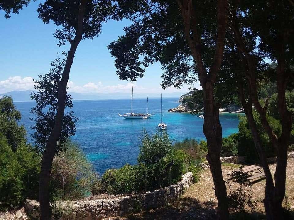 a boat in the water aboard Halcyon Yacht for Charter
