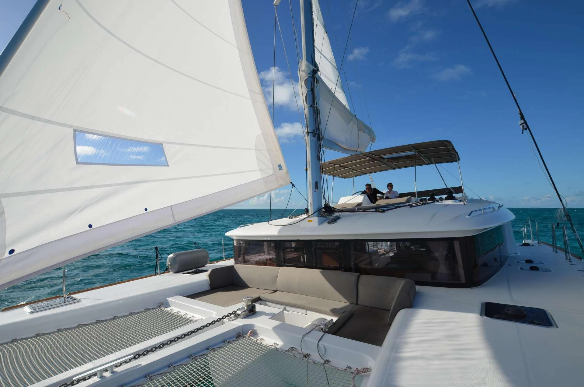 a boat on the water aboard Samoru ll Yacht for Charter