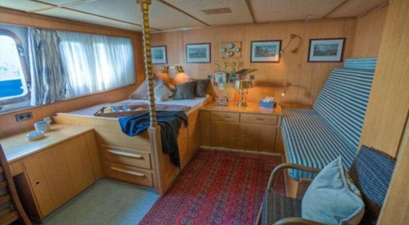 a bedroom with a bunk bed aboard SANSSOUCI STAR Yacht for Charter