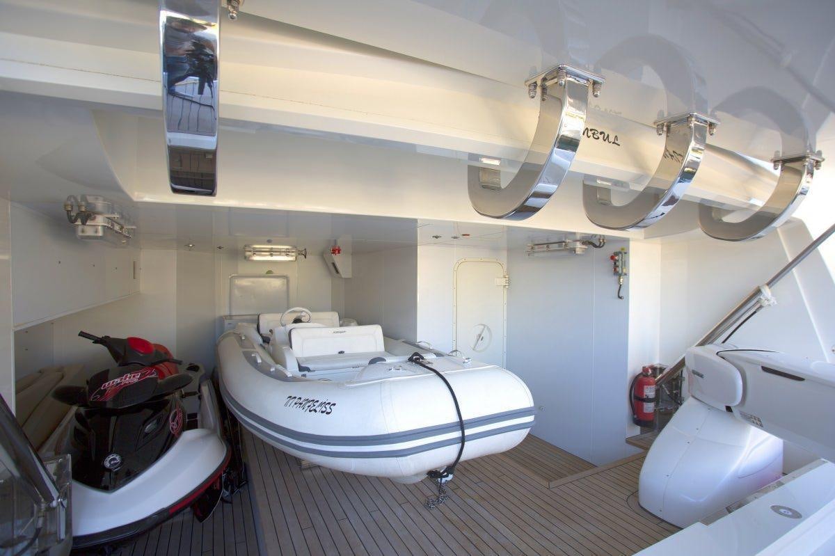 a white machine in a room aboard PANFELISS Yacht for Charter