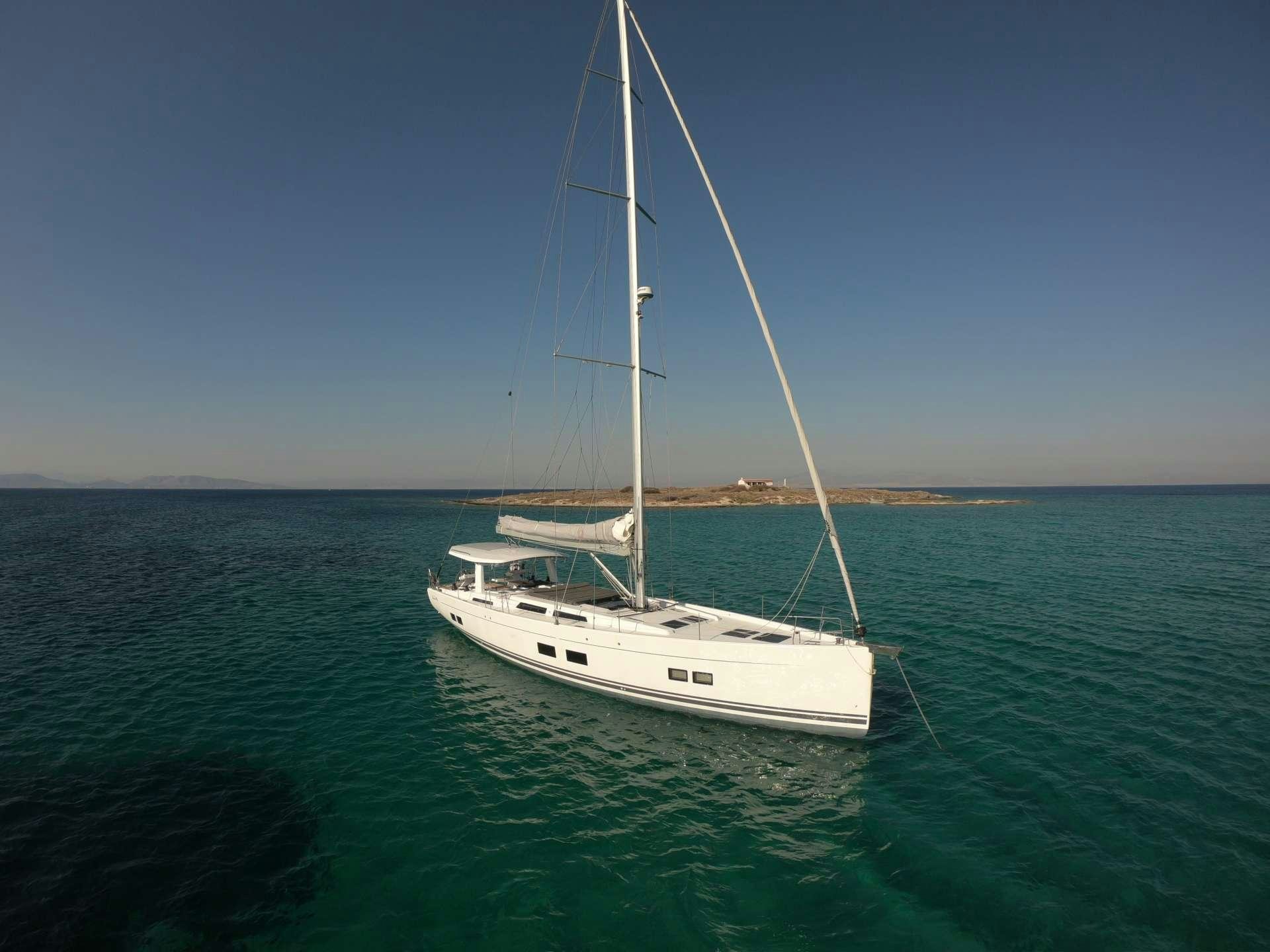 a sailboat in the water aboard MED SEA TATION Yacht for Charter