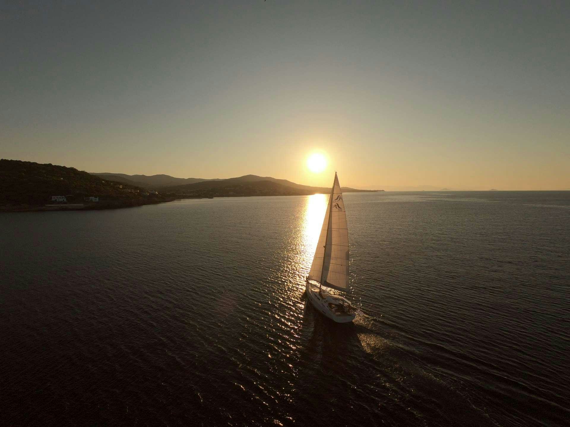 a boat on the water aboard MED SEA TATION Yacht for Charter