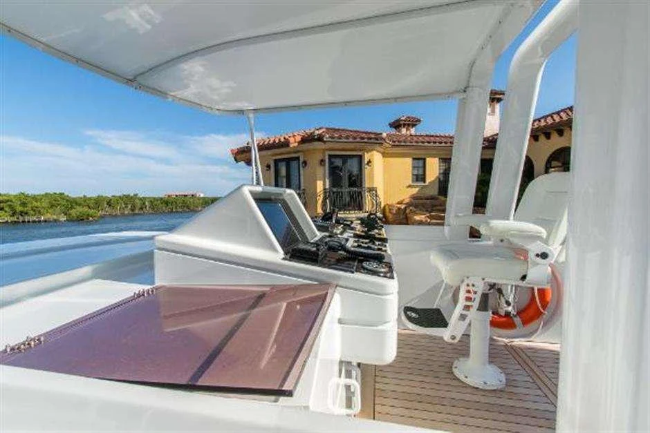 a boat on the water aboard HIGH LINE Yacht for Charter