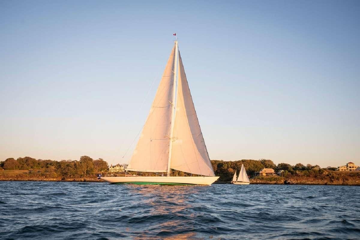 a sailboat on the water aboard AURELIUS 111 Yacht for Charter