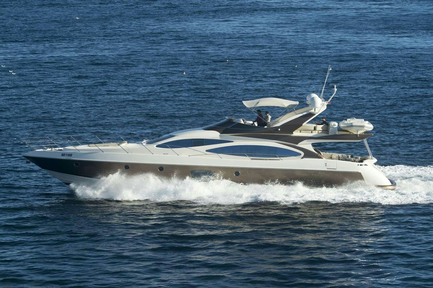 a boat on the water aboard MEDUSA Yacht for Charter