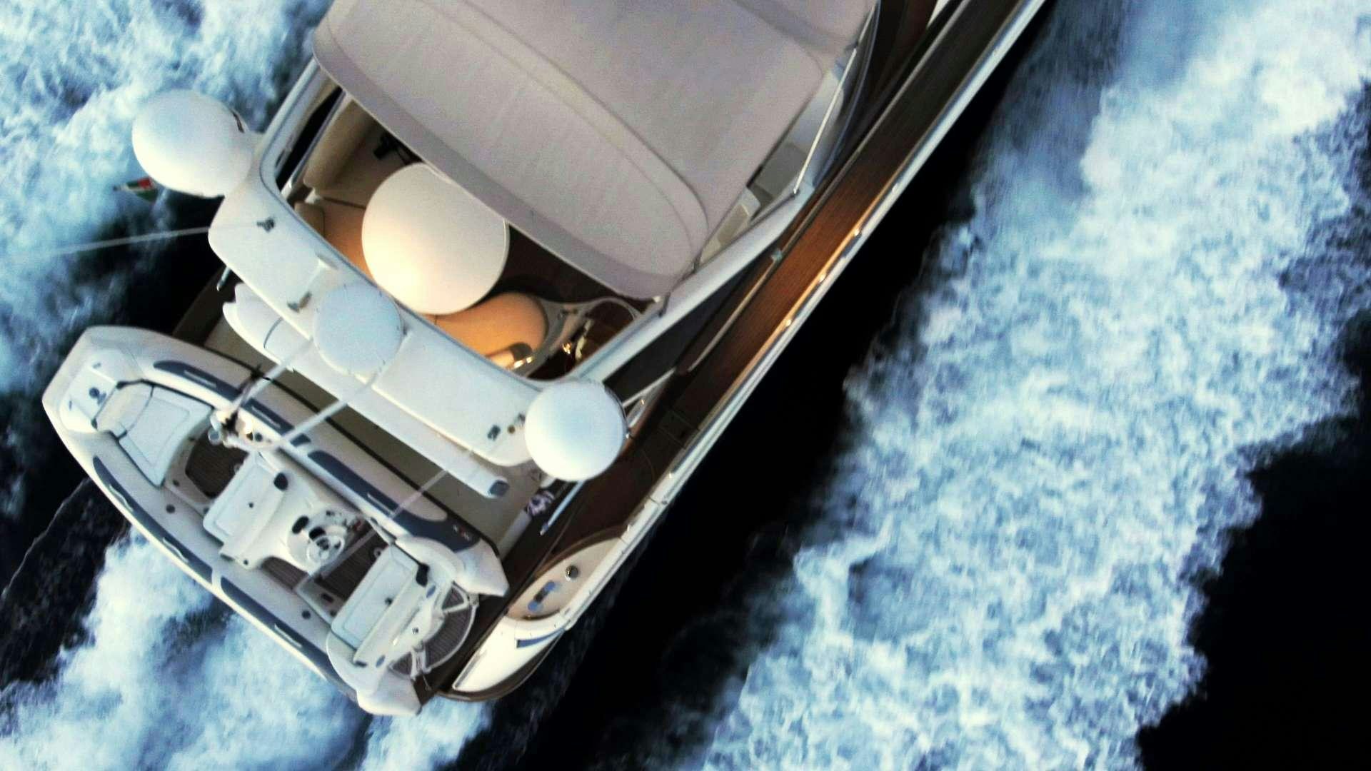 a space shuttle on a launch pad aboard MEDUSA Yacht for Charter