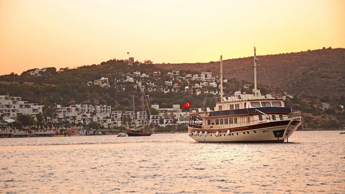 a boat in the water aboard LOVE BOAT Yacht for Charter