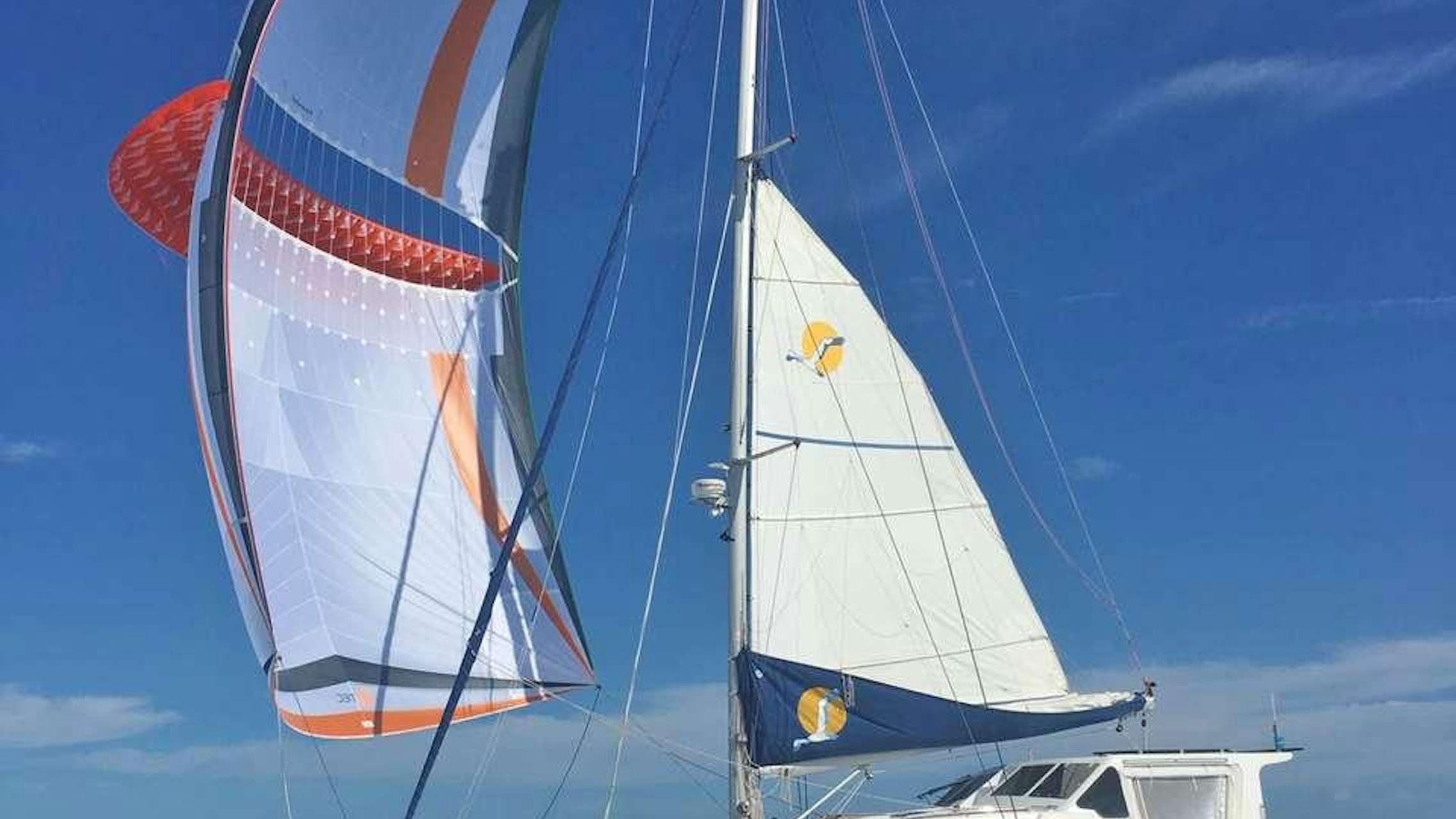 a sailboat on the water aboard GUINEVERE Yacht for Charter