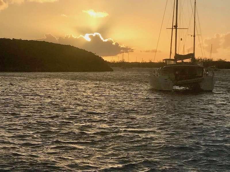 a boat on the water aboard GUINEVERE Yacht for Charter