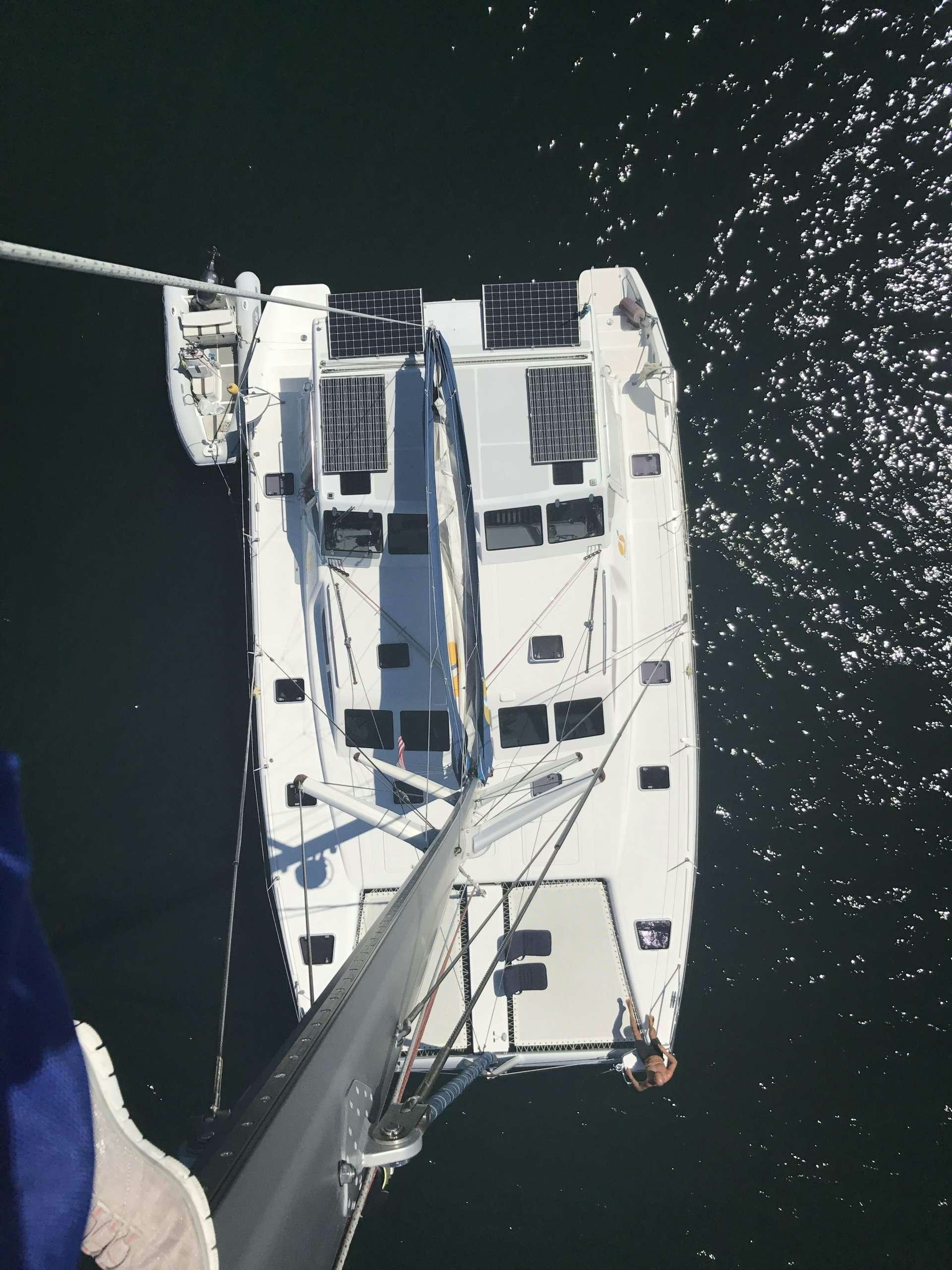 a boat on the water aboard GUINEVERE Yacht for Charter