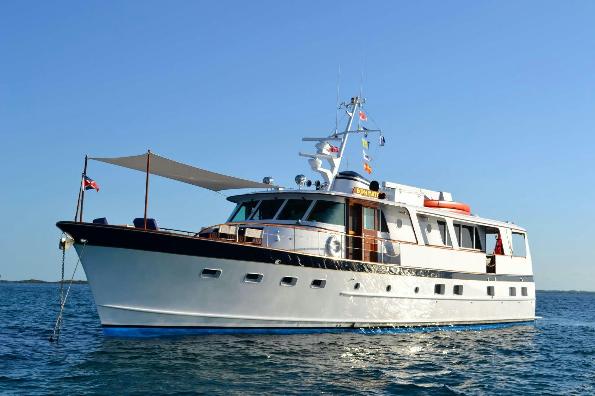 a boat on the water aboard BONAPARTE Yacht for Charter