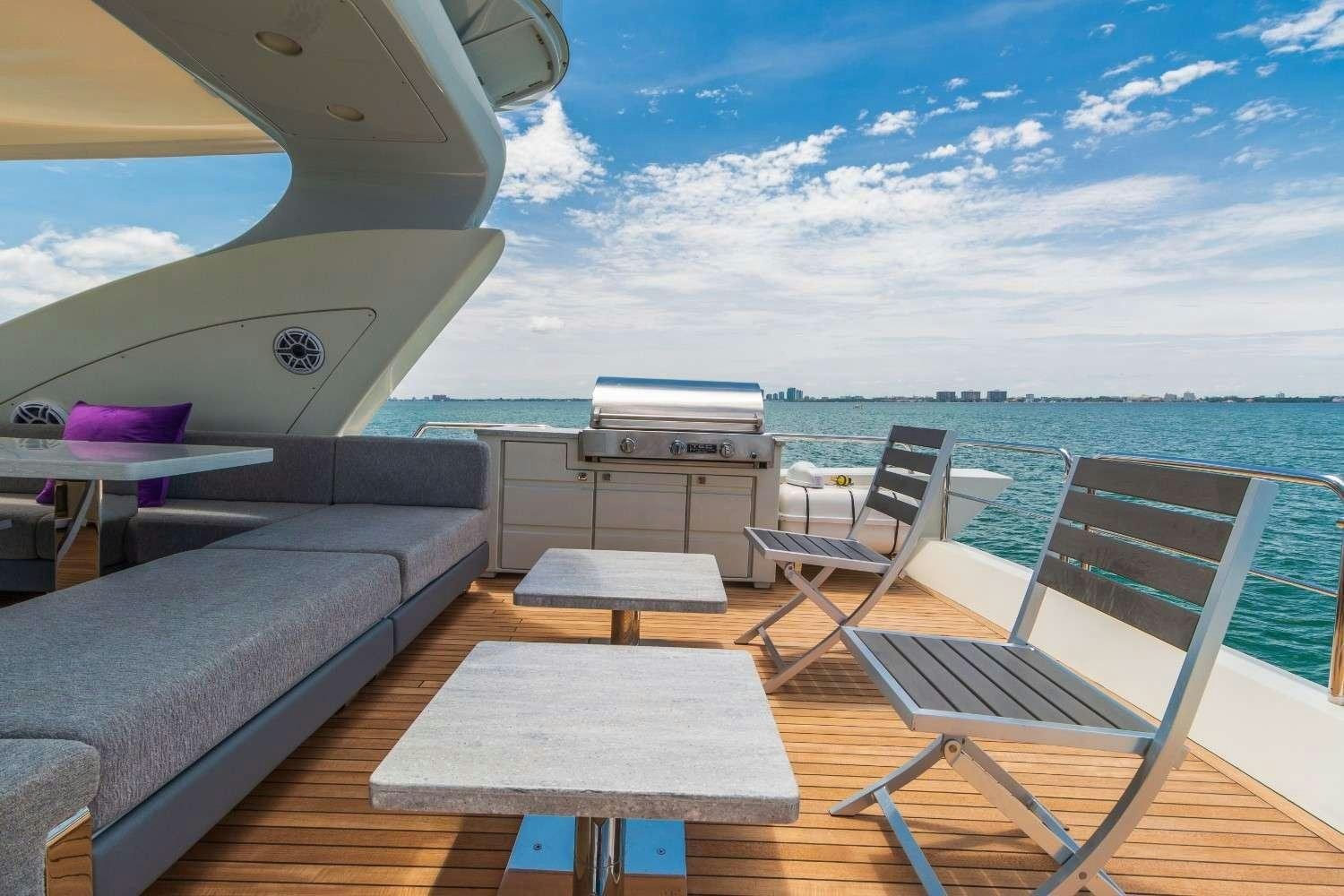 a boat on the water aboard Scarlet Yacht for Charter