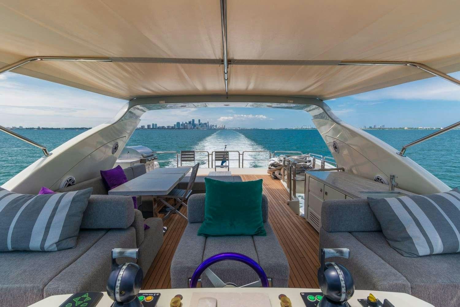 a boat on the water aboard Scarlet Yacht for Charter