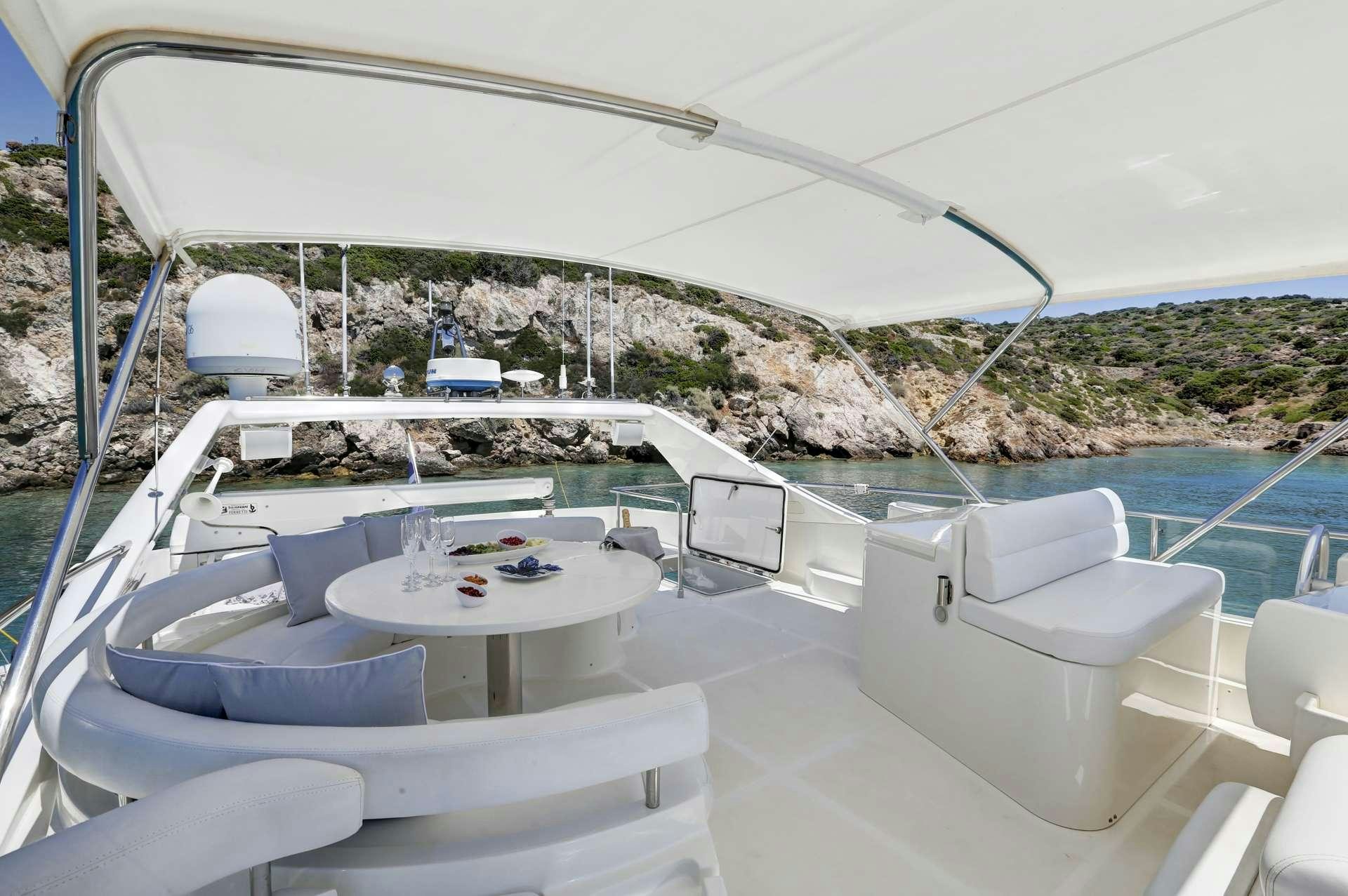 a boat on the water aboard ALSIUM Yacht for Charter