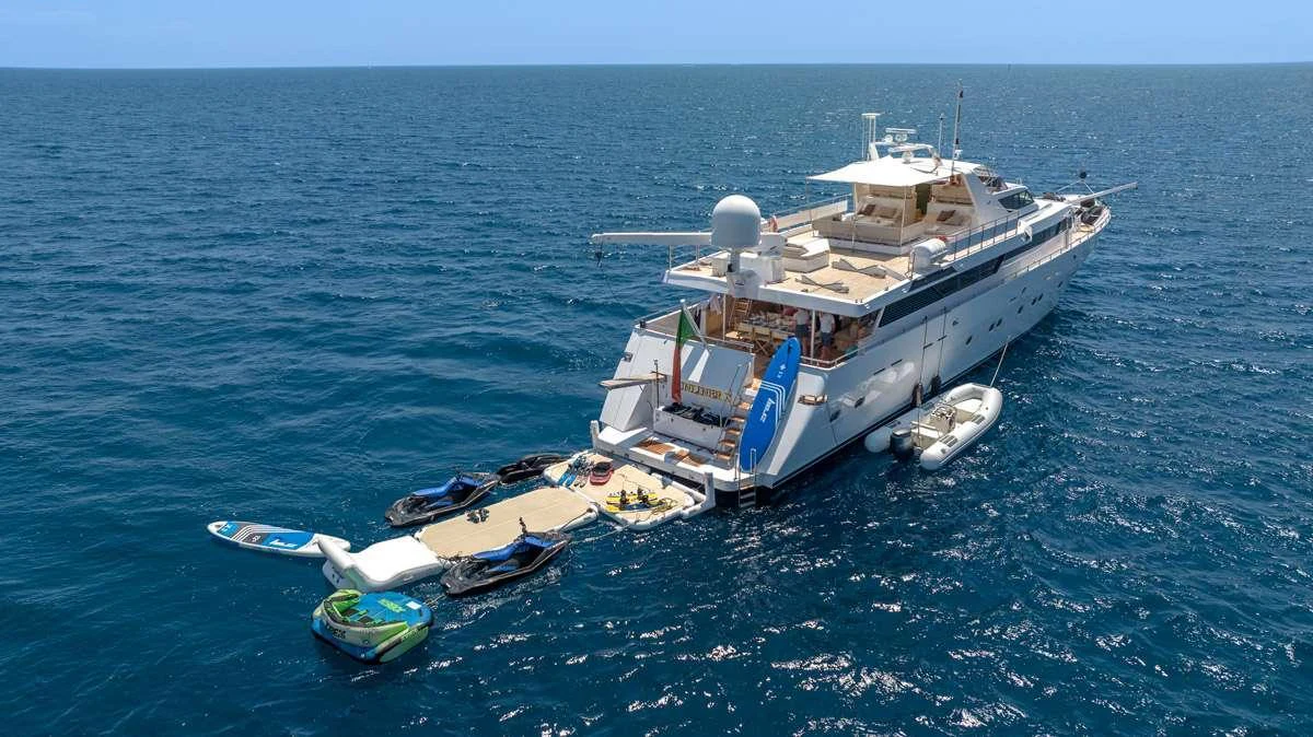 a boat on the water aboard SUNLINER X Yacht for Charter