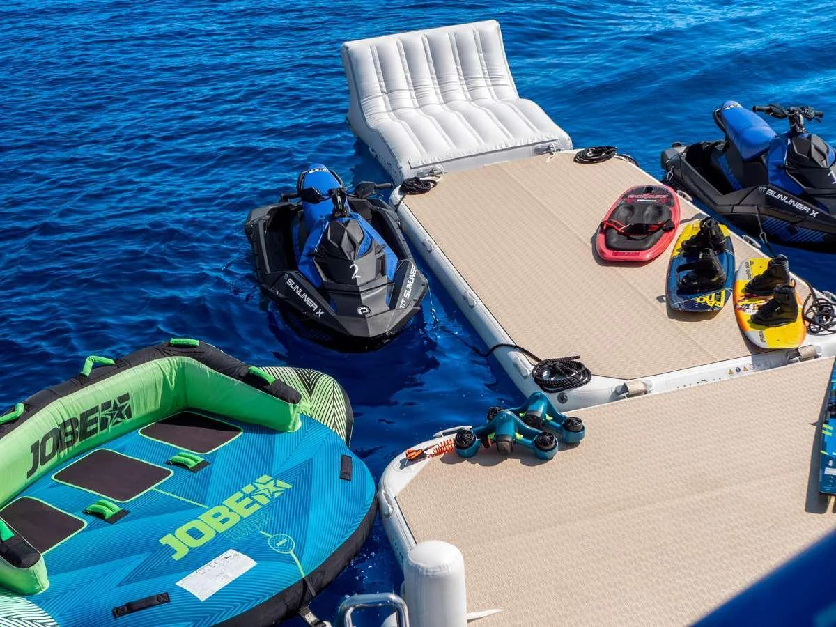 a boat on the water aboard SUNLINER X Yacht for Charter