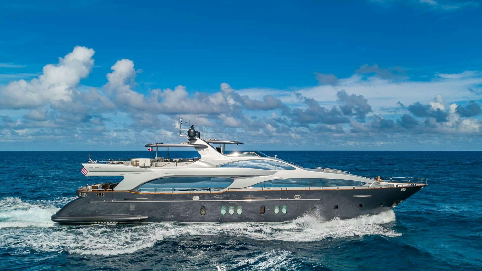 a large ship in the water aboard TAIL LIGHTS Yacht for Charter