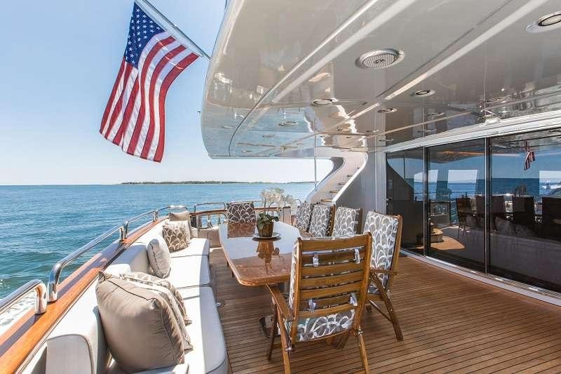 a boat on the water aboard TAIL LIGHTS Yacht for Charter