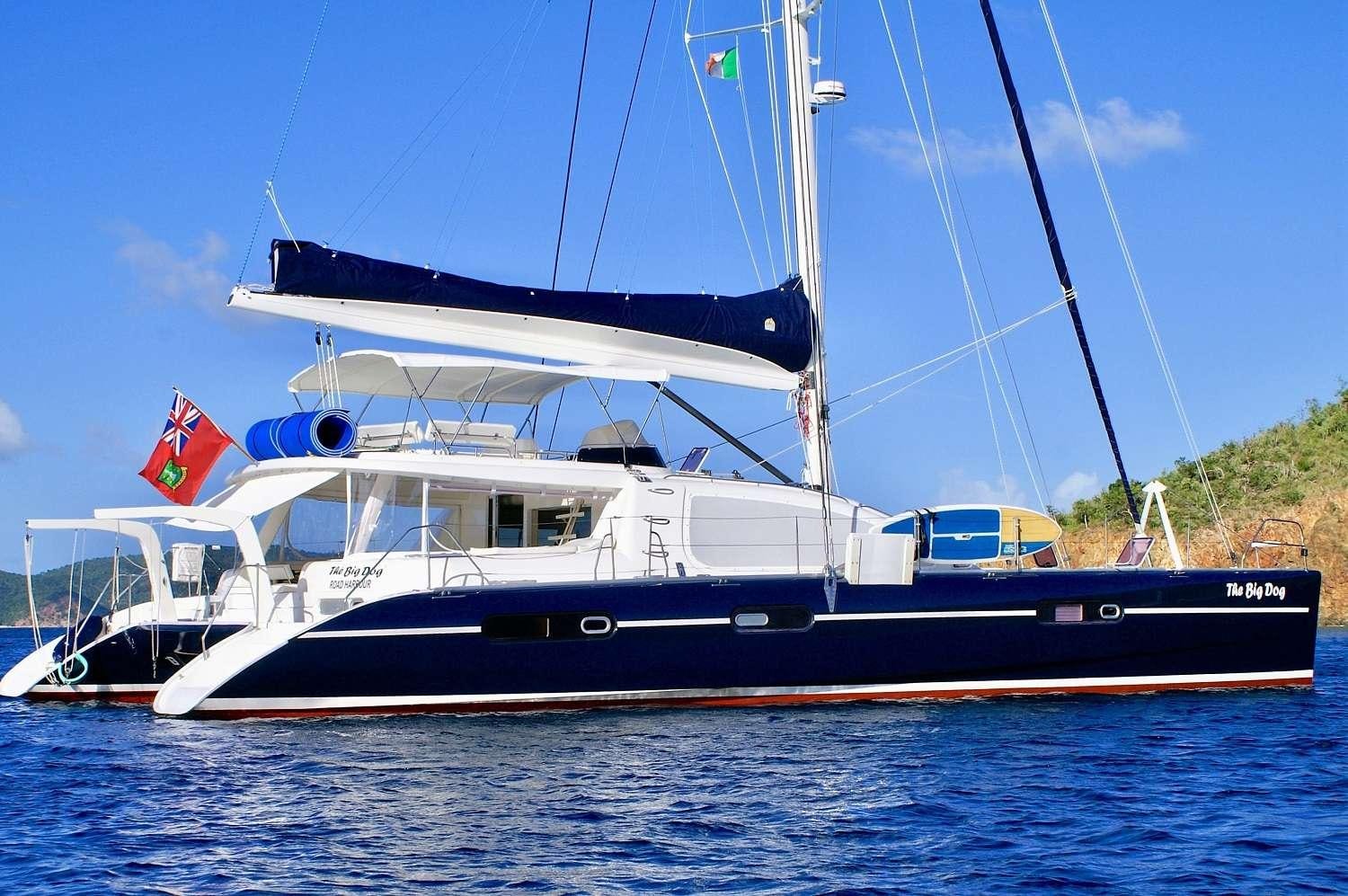 a boat on the water aboard THE BIG DOG Yacht for Charter