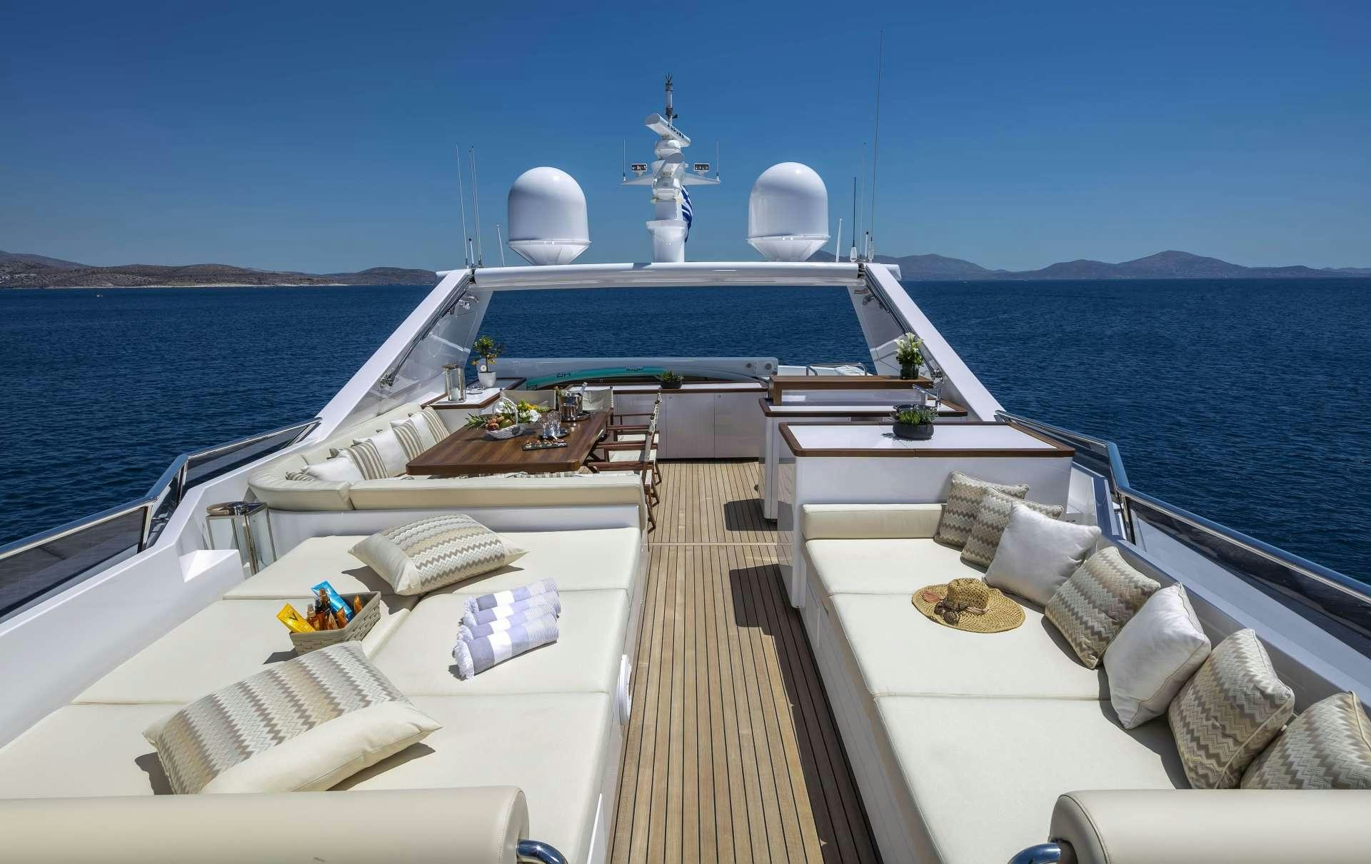a boat on the water aboard ALEXIA AV Yacht for Charter