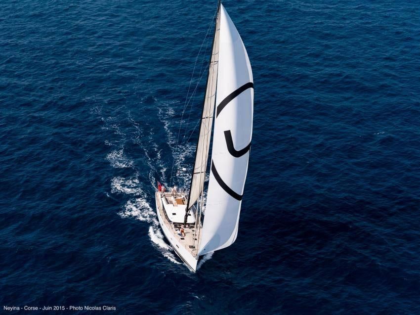 a sailboat on the water aboard NEYINA Yacht for Charter