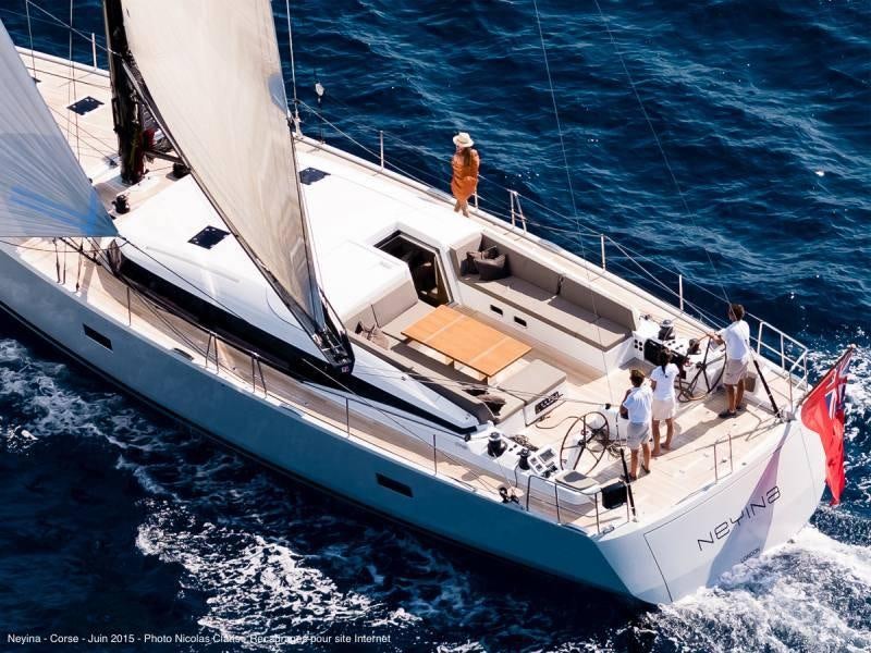 a boat with people on it aboard NEYINA Yacht for Charter