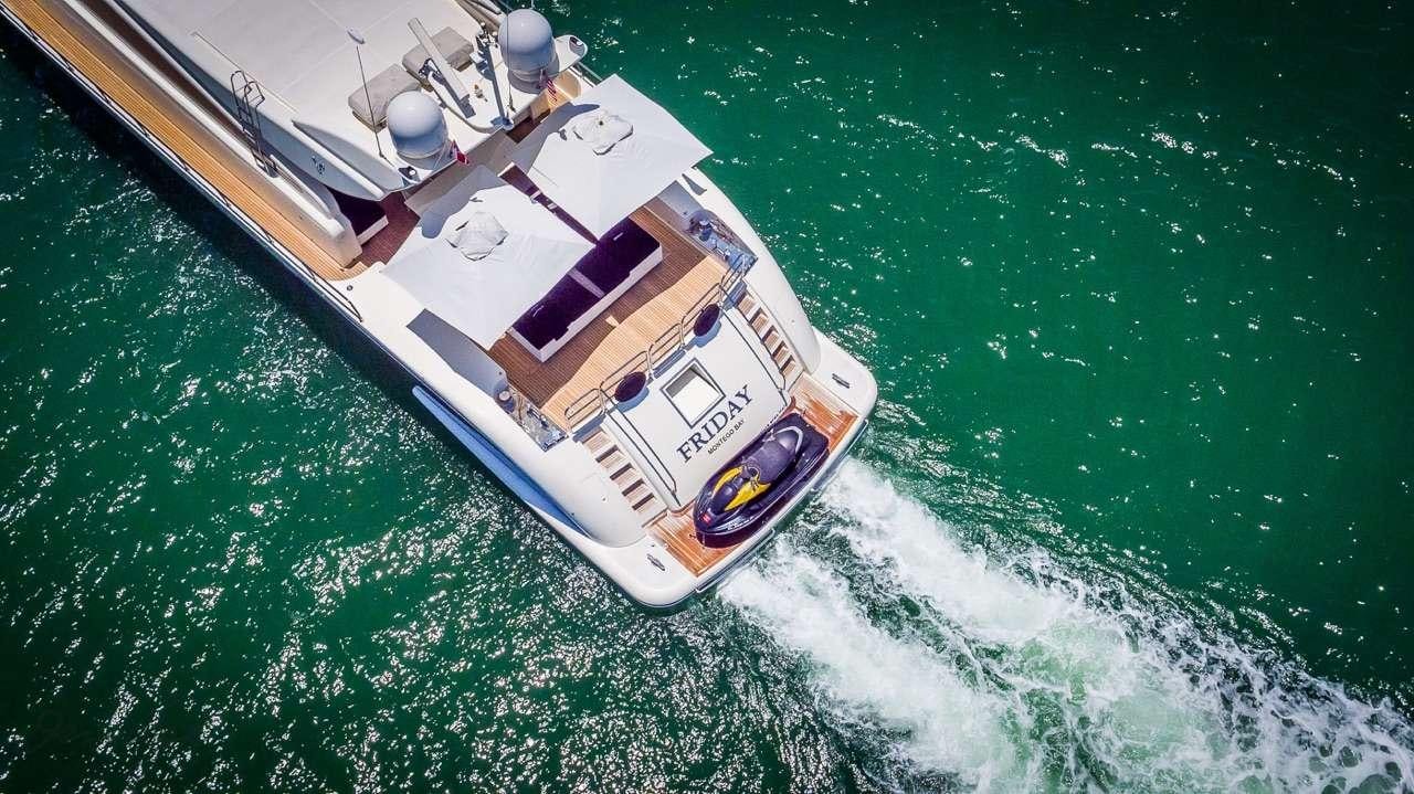 a ship on the water aboard FRIDAY Yacht for Charter