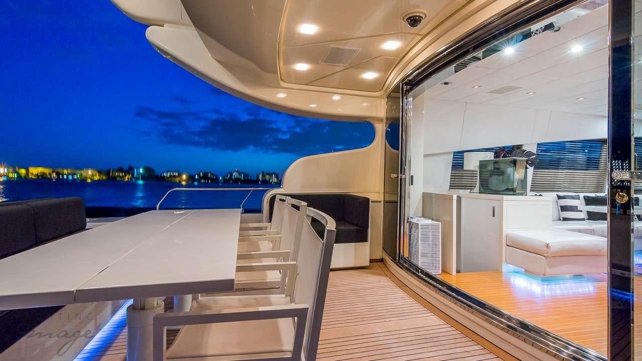 a room with a pool and a deck aboard FRIDAY Yacht for Charter