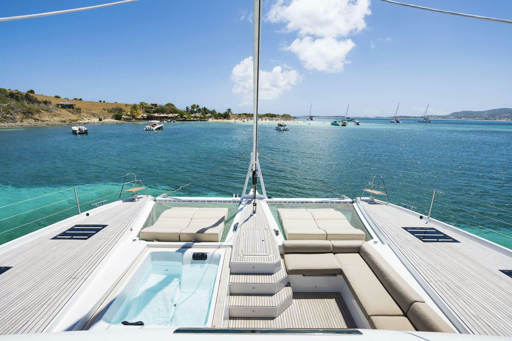 a boat on the water aboard LISA OF THE SEAS Yacht for Charter