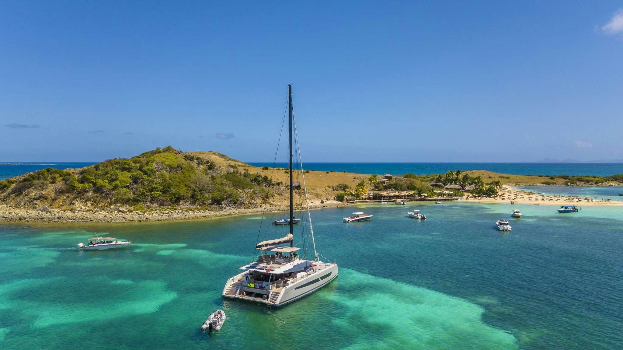 a boat in the water aboard LISA OF THE SEAS Yacht for Charter