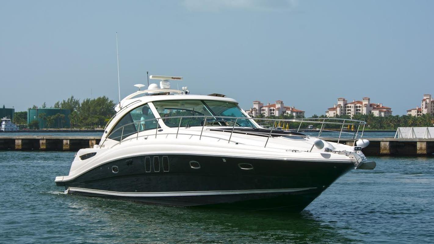 a boat on the water aboard PIER PRESSURE Yacht for Charter