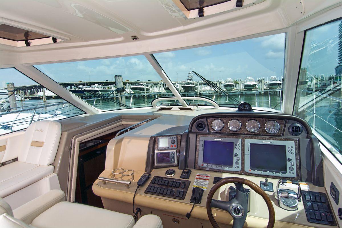 inside of a car aboard PIER PRESSURE Yacht for Charter